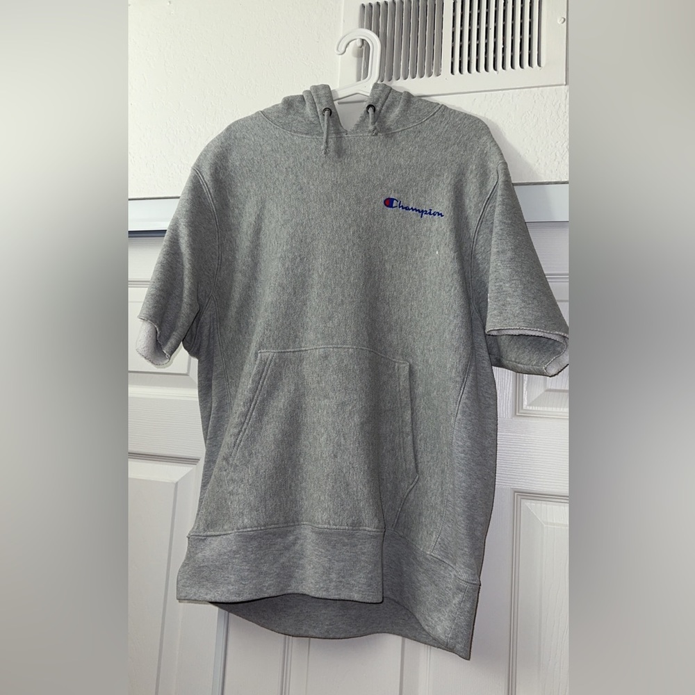 Champion Reverse Weave Short Sleeve Hooded Sweatshirt